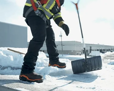 Work on a trailer roof.